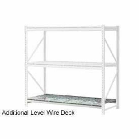 GLOBAL INDUSTRIAL Additional Shelf, Extra Heavy Duty Rack, Wire Deck, 72inW x 24inD, Gray 504467A